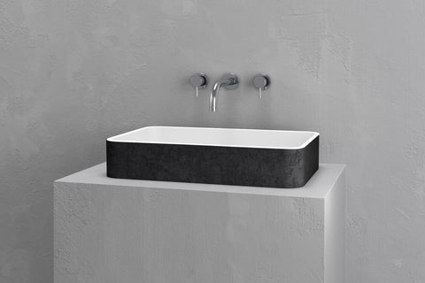 Rectangular Concrete Vessel Sink