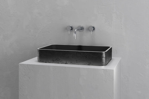 Rectangular Concrete Vessel Sink