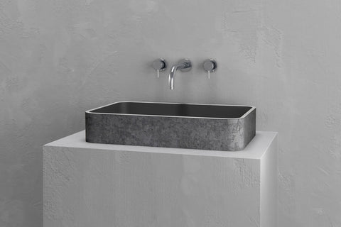 Rectangular Concrete Vessel Sink