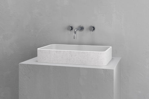 Rectangular Concrete Vessel Sink