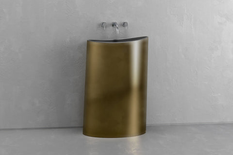 Oval Concrete Pedestal Sink – Bespoke Collection