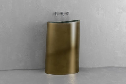 Oval Concrete Pedestal Sink – Bespoke Collection