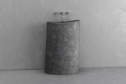 Oval Concrete Pedestal Sink – Bespoke Collection