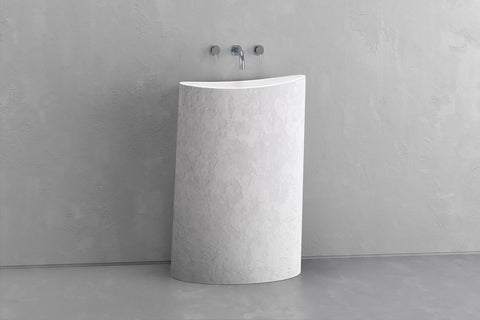Oval Concrete Pedestal Sink – Bespoke Collection