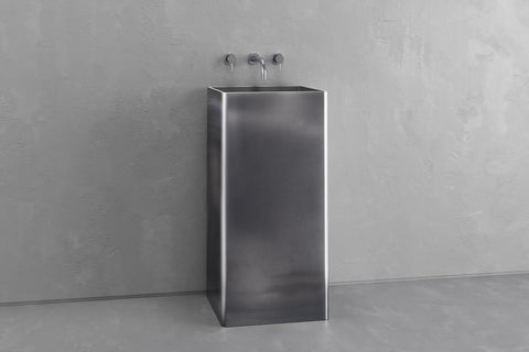 Square Concrete Pedestal Sink – Bespoke Collection