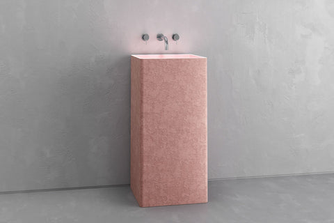 Square Concrete Pedestal Sink – Bespoke Collection