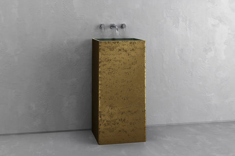 Square Concrete Pedestal Sink – Bespoke Collection
