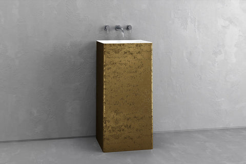 Square Concrete Pedestal Sink – Bespoke Collection