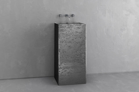 Square Concrete Pedestal Sink – Bespoke Collection