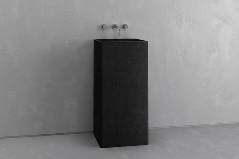 Square Concrete Pedestal Sink – Bespoke Collection