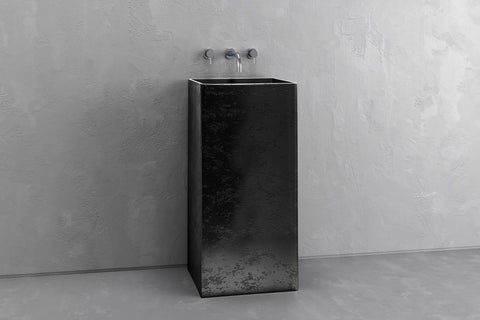 Square Concrete Pedestal Sink – Bespoke Collection