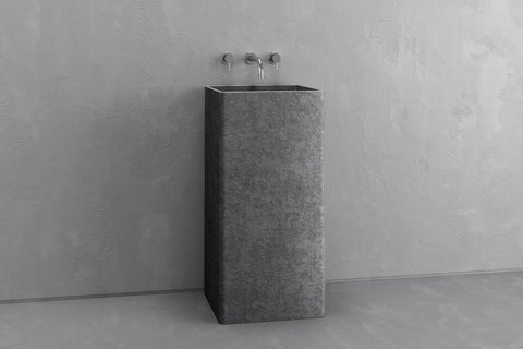 Square Concrete Pedestal Sink – Bespoke Collection