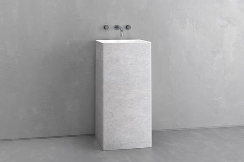 Square Concrete Pedestal Sink – Bespoke Collection