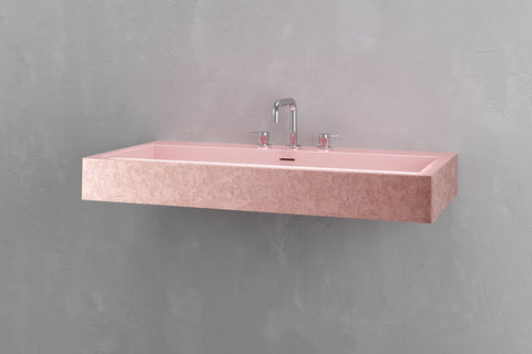 Wall-Mounted Rectangular Concrete Sink
