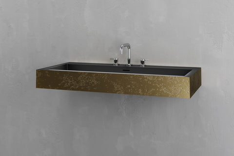 Wall-Mounted Rectangular Concrete Sink
