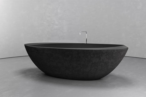 Oval Freestanding Concrete Bathtub – Bespoke Collection