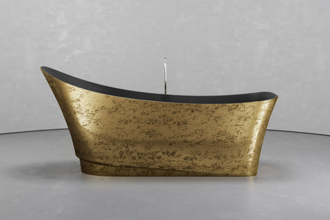 Boat-Shaped Freestanding Concrete Bathtub
