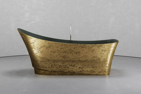 Boat-Shaped Freestanding Concrete Bathtub