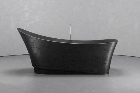 Boat-Shaped Freestanding Concrete Bathtub