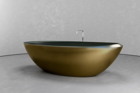Oval Freestanding Concrete Bathtub – Bespoke Collection