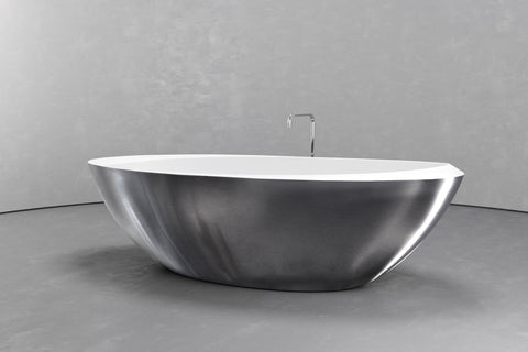 Oval Freestanding Concrete Bathtub – Bespoke Collection