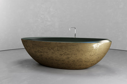 Oval Freestanding Concrete Bathtub – Bespoke Collection