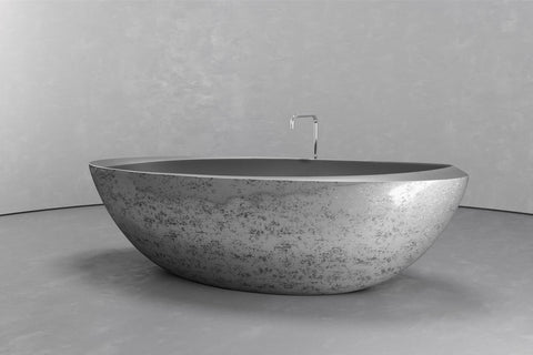 Oval Freestanding Concrete Bathtub – Bespoke Collection