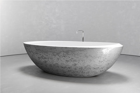 Oval Freestanding Concrete Bathtub – Bespoke Collection