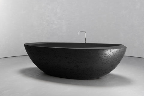 Oval Freestanding Concrete Bathtub – Bespoke Collection