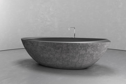Oval Freestanding Concrete Bathtub – Bespoke Collection