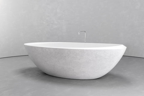 Oval Freestanding Concrete Bathtub – Bespoke Collection