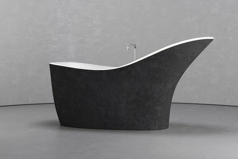 Slipper Freestanding Concrete Bathtub – Bespoke Collection