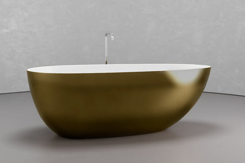 Egg-Shaped Freestanding Concrete Bathtub – Bespoke Collection