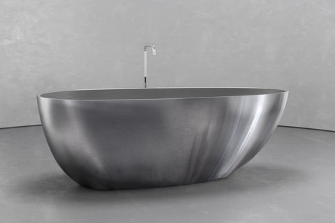 Egg-Shaped Freestanding Concrete Bathtub – Bespoke Collection
