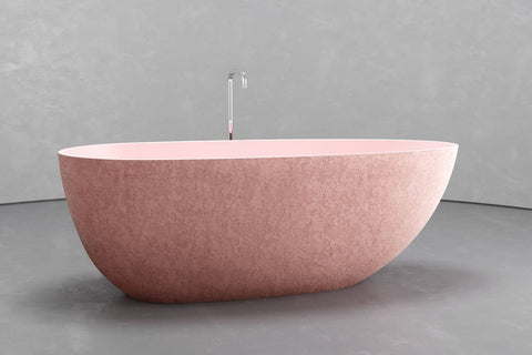 Egg-Shaped Freestanding Concrete Bathtub – Bespoke Collection