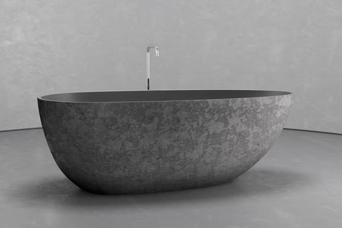 Egg-Shaped Freestanding Concrete Bathtub – Bespoke Collection