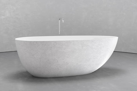 Egg-Shaped Freestanding Concrete Bathtub – Bespoke Collection