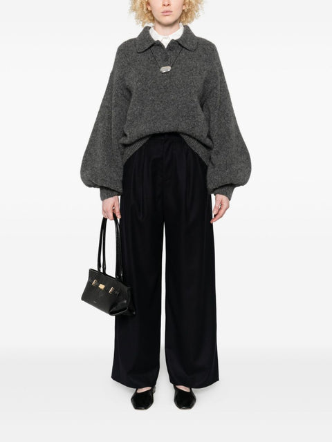 Susanne Bommer Silk blend trousers
