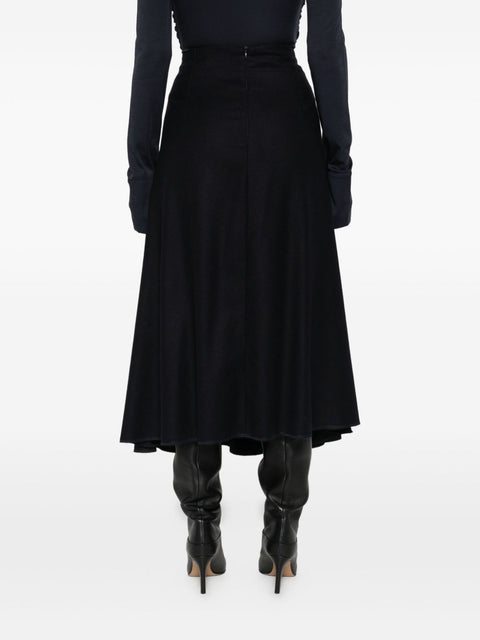 Susanne Bommer A-line design Cotton midi skirt