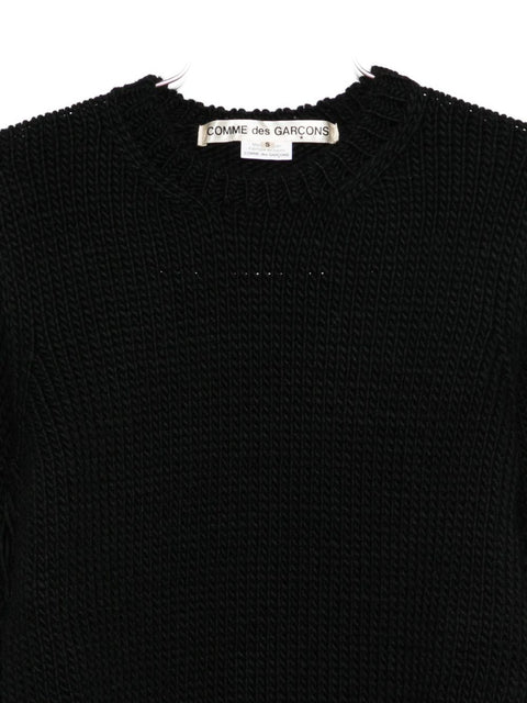 Comme Des Garcons Comme Des GarÃ§ons Fringed Wool Top