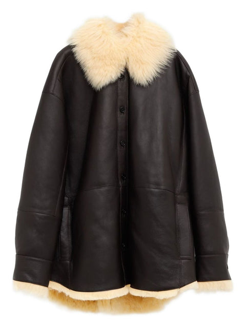 Acne Studios Leather shearling jacket