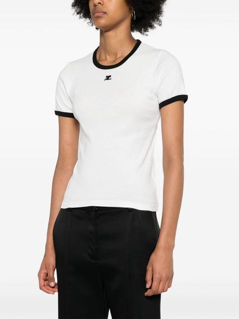 Courreges Pre Logo cotton t-shirt