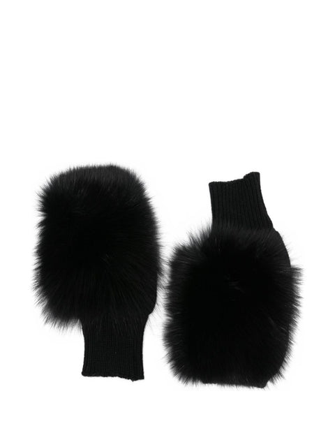 Alpo Cashmere Fur Gloves.