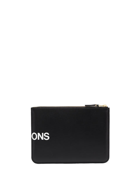 Comme Des Garcons Wallet Huge Logo Pouch
