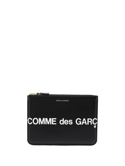 Comme Des Garcons Wallet Huge Logo Pouch