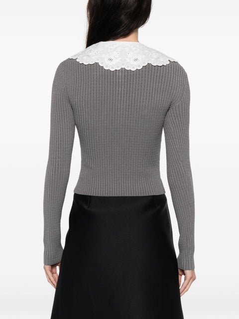 Self-Portrait Collar-detail sweater