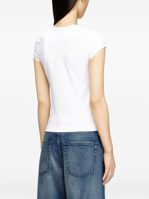 Diesel T-Angie logo-embroidery T-shirt