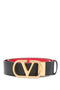 Valentino Garavani-Reversible Vlogo Signature Belt In Glossy Calfskin 40 Mm