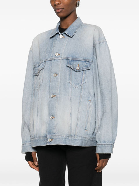 Balenciaga oversized denim cotton jacket