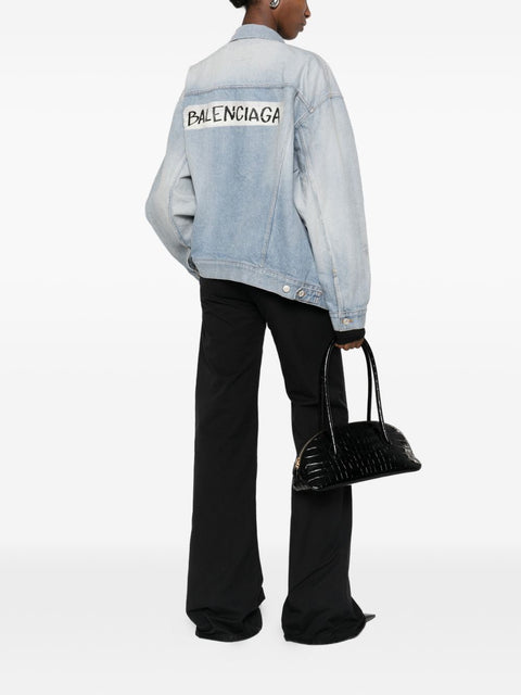 Balenciaga oversized denim cotton jacket